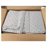 BRADY SPC ABSORBENTS SRP100 Absorbent Pad, Absorbs 5.5 gal. Universal, PK 100 ,Gray