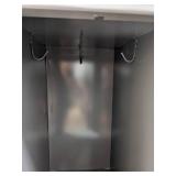Retails: $1100 Wardrobe Locker: 36 in x 18 in x 72 in, Louvered, 3 Tiers, 3 Units Wide, Padlock Hasp, Steel