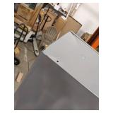 Retails: $1100 Wardrobe Locker: 36 in x 18 in x 72 in, Louvered, 3 Tiers, 3 Units Wide, Padlock Hasp, Steel