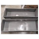 Straight Wall Container, Gray, 7 1/2 inH x 48 inL x 15 inW