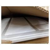 Filtered Return Air Grille, Removable Face, White, 14 in Max. Duct Height (In.)