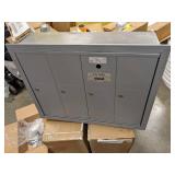 Salisbury 3504ARU recess mounted vertical mailbox with four doors, BROWN