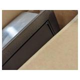 Salisbury 3504ARU recess mounted vertical mailbox with four doors, BROWN