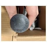 Plow Bolt: Steel, Grade 8, Black Oxide, 1"-8 Thread Size, 3 in Fastener Lg