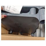 Freestanding Open Plastic Shelving 14-3/8 W x 20 D x 48 H 200 lb Load Cap. 5 Shelves Gray