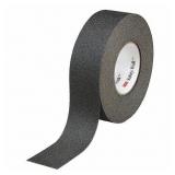 Anti-Slip Tape: Coarse, 60 Grit Size, Solid, Black, 2 in x 60 ft, 0.7 mil Tape Thick, Rubber