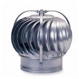 Turbine Ventilator, External, 6 in Throat Dia., 147 cfm CFM @ 4 MPH Wind