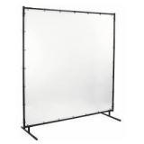 Transparent Vinyl Welding Screen, 6 ft H x 8 ftW x 0.014 in Thick, Clear