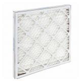 LEED/Green Pleated Air Filter, 20x20x1, MERV 13, High Capacity, Synthetic, Beverage Board