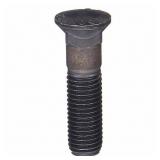 Plow Bolt: Steel, Grade 8, Black Oxide, 1"-8 Thread Size, 3 in Fastener Lg