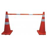 Telescoping Cone Bar, Orange, 60-108 in L