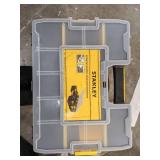 STANLEY Adjustable Compartment Box,Plastic,Black STST14027
