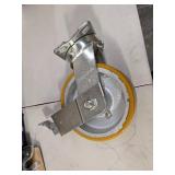 Retail: $328 Kingpinless Plate Caster, Swivel, Polyurethane, 2500 lb, 8 in Wheel Dia.