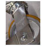 Retail: $328 Kingpinless Plate Caster, Swivel, Polyurethane, 2500 lb, 8 in Wheel Dia.
