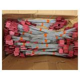 Cable Seals, Aluminum, Red, 12 in Cable Length