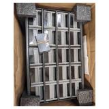 Drawer Bin Cabinet: 17 in x 11 in x 11 in, 20 Drawers, Stackable, Steel, 40 Dividers, Gray