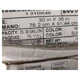 Trash Bag, 20 to 30 gal, LLDPE, Coreless Roll, White