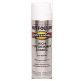 Rustoleum Professional 239108 15 Oz White Semi-Gloss High Performance Spray Enamel