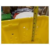 yellow stackable bins 2pk