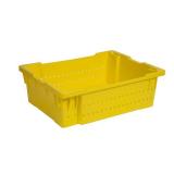 yellow stackable bins 2pk