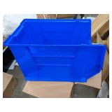 Retails: $40 Hopper Bin, Blue, 12 inH x 20 inL x 12 3/8 inW, 1EA