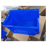 Retails: $40 Hopper Bin, Blue, 12 inH x 20 inL x 12 3/8 inW, 1EA