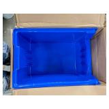 Retails: $40 Hopper Bin, Blue, 12 inH x 20 inL x 12 3/8 inW, 1EA