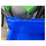 Retails: $40 Hopper Bin, Blue, 12 inH x 20 inL x 12 3/8 inW, 1EA