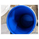 55 gal Blue Polyethylene Open Head Transport Drum