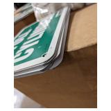 10pk full cylinder green warehouse sign