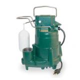ZOELLER Sump Pump,1/2 HP,1-1/2In NPT,23ft Max,CI M98
