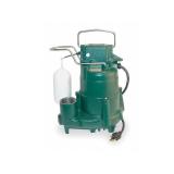 ZOELLER Sump Pump,1/2 HP,1-1/2In NPT,23ft Max,CI M98