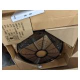 24 in, Light-Duty Quiet-Design Industrial Fan, Oscillating, Stationary, Wall, 115V AC