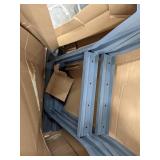 Flared Leg, 4-3/4Wx30Dx32 H, Indl Gry, PK2