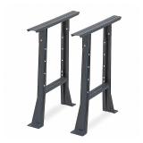 Flared Leg, 4-3/4Wx30Dx32 H, Indl Gry, PK2