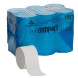 Georgia Pacific Professional Coreless Toilet Paper, Septic Safe, 2-Ply, White, 1500 Sheets/Roll, 18 Rolls/Carton -GPC19378