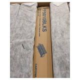 Mainstays Metal Arm Futon, Black Metal Frame with Blue Mattress