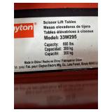 Retails: $1125 Scissor Lift Table, 660 lb. Cap, 20-1/2"W, 39-1/2"L