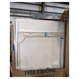 MUSTEE 80 Free Standing Shower Stall 74-3/4"x32