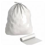 Trash Bag, 20 to 30 gal, LLDPE, Coreless Roll, White