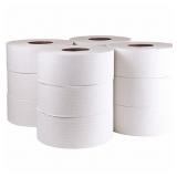 Toilet Paper Roll, Tough Guy, Jumbo Core, 2 Ply, 3 3/8 in Core Dia., PK 12