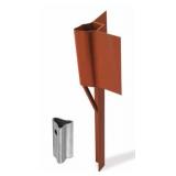 Tapco 23-VR3B V-Loc Traffic Post Breakaway Soil Anchor, 2-3/8" OD Round Post