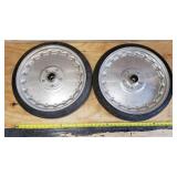 Pair of Dragster Center Line 17in rims with Cheng Shin tires