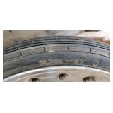 Pair of Dragster Center Line 17in rims  with 1 Cheng Shin tire