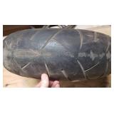 Used Michelin Radial Pilot Sport 190/50 ZR 17 73w Rear Motorcycle Tire mounted on 3 Point Painted Aluminum rim (worn spots in tread)