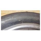 New Avon AM23 V260 140/80 VB16 Rear Motorcycle Tire mounted on a spoked chrome rim