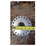 Used Chrome Plated Spoked Wire Front Motorcycle Rim ~ some rust developing