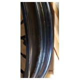 Used Chrome Plated Spoked Wire Front Motorcycle Rim ~ some rust developing