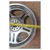 Used Billet Aluminum Motorcycle Rim (17 in. diameter and 4.25 in. width)