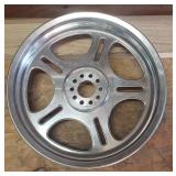Used Billet Aluminum Motorcycle Rim (17 in. diameter and 4.25 in. width)